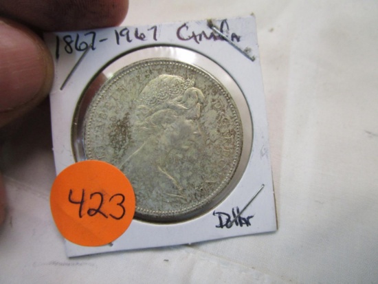 1867-1967 Canada Silver Dollar