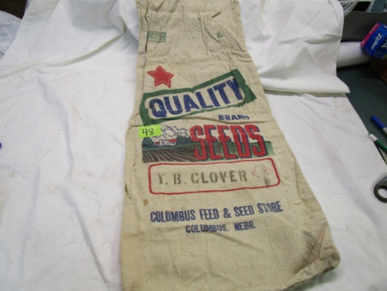 Old Quality Brand Seed Sack