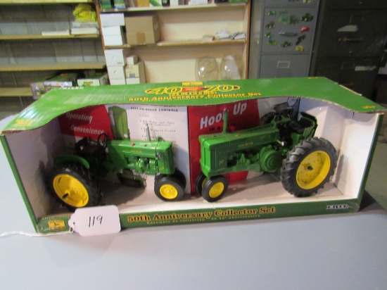 50th anniversary collection set diecast "40" tractor & "70" tractor  W/box