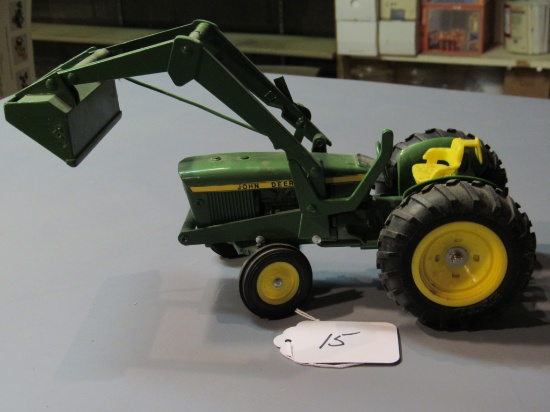 diecast JD tractor with front loader