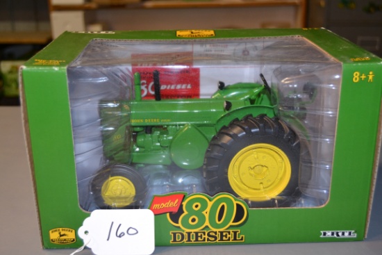 diecast JD "80" diesel tractor  W/box
