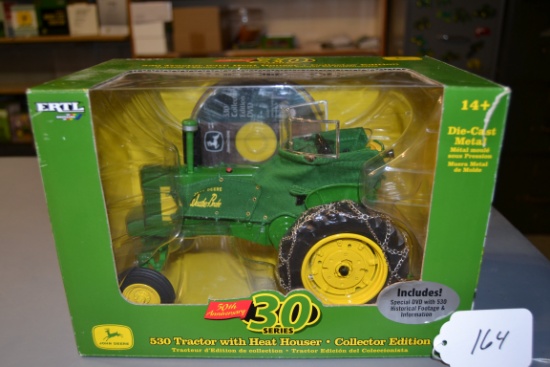 diecast 50th anniversary collector's edition JD "530" WDVD tractor with heat houser  W/box
