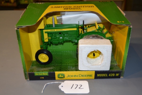 diecast JD "420-W" limited edition tractor  W/box