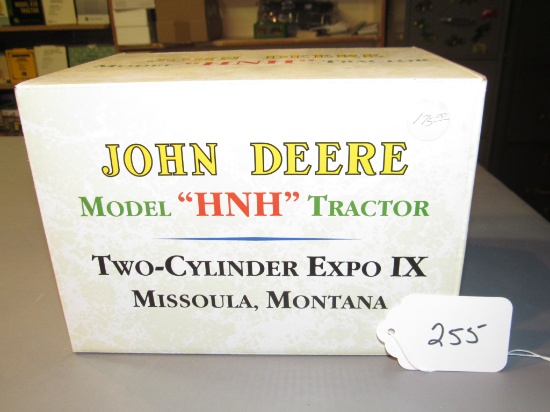 2 cylinder expo IX Missoula MT 1999 - diecast JD "HNH" tractor W/box