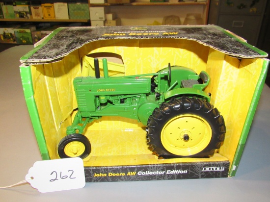 collector's edition diecast JD "AW" tractor W/box