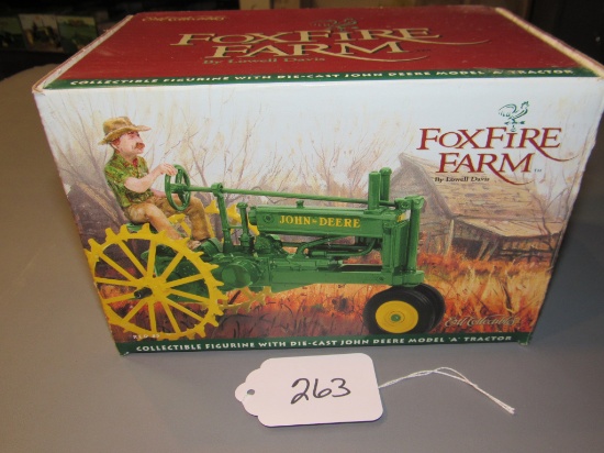 Foxfire Farms - diecast JD "A" tractor W/box