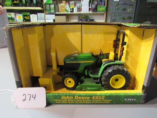 diecast JD "4310" tractor W/box