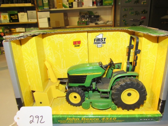 diecast JD "4310" tractor mower W/box
