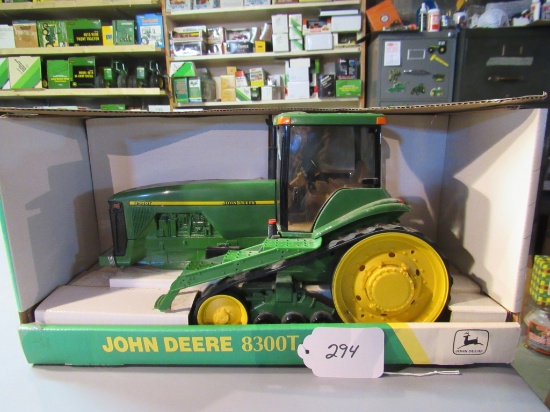 diecast JD "8300" track tractor W/box