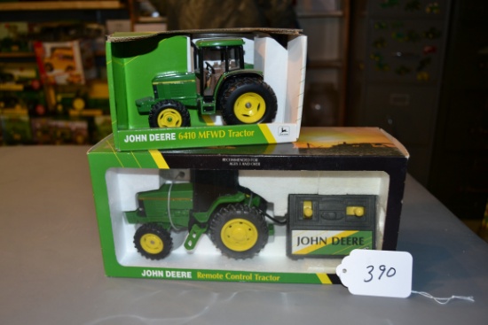 diecast JD "6410" tractor & remote control tractor W/box
