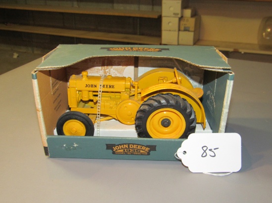diecast JD yellow 1936 "BI" tractor  W/box