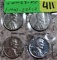 4 WW2 Zinc Cents