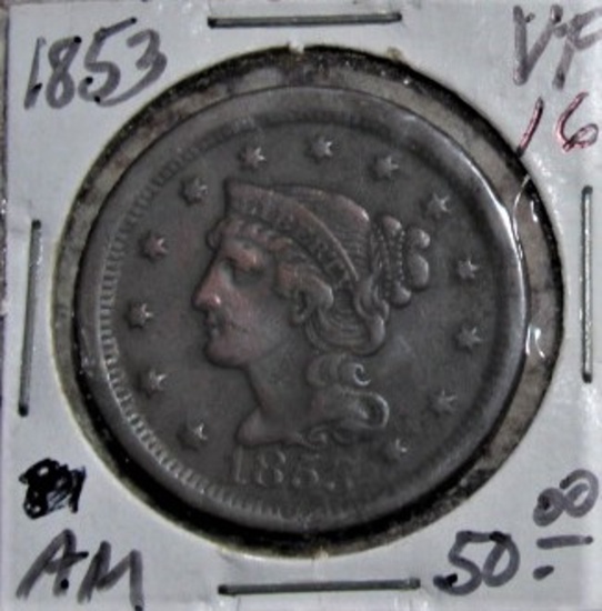 1853 Large Cent