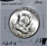 1952-S Franklin Half