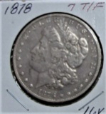 1878 7 TF Morgan Dollar