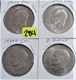 1972-D, 1971-D, 1974-D, Bicentennial Ike Dollars