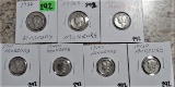 1936, 36-S, 39, 41, 44-D, 44-S, 43-D Mercury Dimes