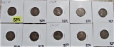 (10) Lincoln Cents