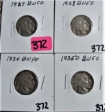 1927, 28, 34, 35-D Buffalo Nickels
