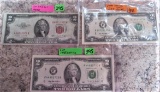 1953-B, 95, 09 $2 Notes