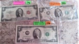 1953-B, 76, 03-A $2 Notes