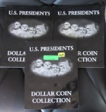 3 US Presidents Dollar Coin Collection Books