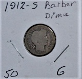 1912-S Barber Dime