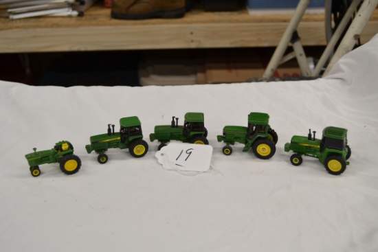 JD diecast mini 7400 tractor, 3 tractors, 4010tractor,