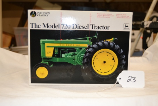 JD diecast precision 720 diesel tractor W/box