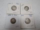 4 Barber dimes