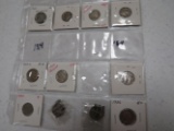 11 Buffalo nickels-rub date