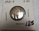 1931S Buffalo nickel VF