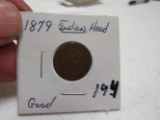 1879 Indian head penny