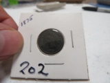 1875 Indian head penny