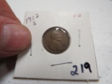 1912S wheat cent VG