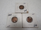 1887, 1890, 1897 Indian head pennies