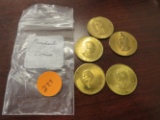 5 President coins