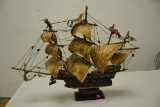 Galleon ship figurine