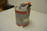 galvanized gas can