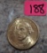 George Washington 1789-1791 Gold Tinted Dollar