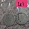 2 V Nickels - Cant Read the Dates