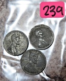 (3) 1943-D Lincoln Cents