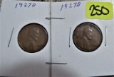 (2) 1927-D Lincoln Cents