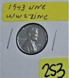 1943 UNC WW2 Zinc