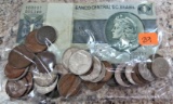 33 Foreign Coins, 1 Paper