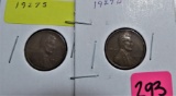 1927-S, 1927-D Lincoln Cents