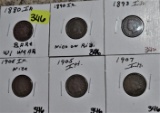 6 Indian Head Cents