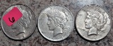 1922, 1923, 1926-S, Peace Dollars