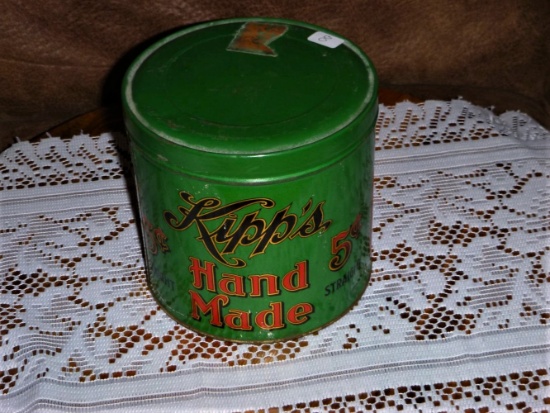 Kipps Cigar Tin made in Hastings, Nebraska