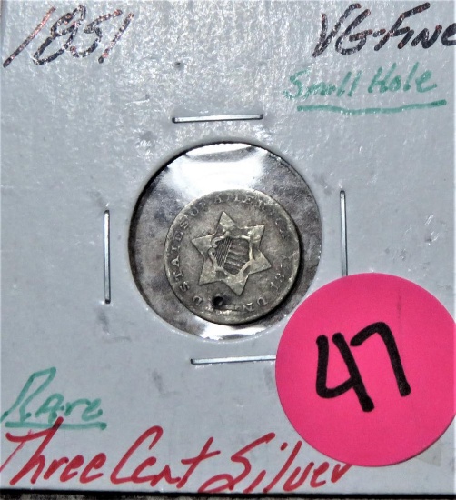 1851 Three Cent Nickel